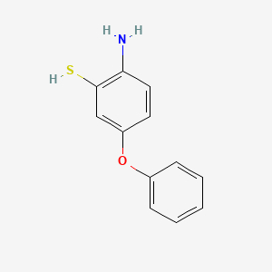 molecular formula C12H11NOS B8676129 2-Amino-5-phenoxybenzenethiol 