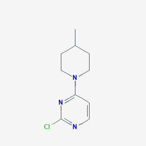 molecular formula C10H14ClN3 B8676173 2-Chloro-4-(4-methylpiperidin-1-yl)pyrimidine 