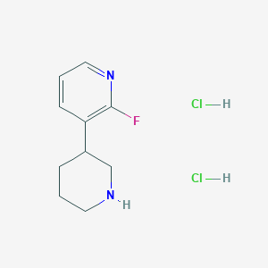 molecular formula C10H15Cl2FN2 B8676184 2-Fluoro-3-(piperidin-3-yl)pyridine dihydrochloride 