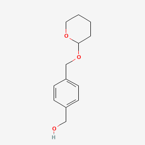 molecular formula C13H18O3 B8676191 (4-{[(Oxan-2-yl)oxy]methyl}phenyl)methanol CAS No. 187682-18-4