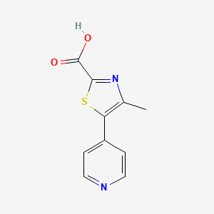 molecular formula C10H8N2O2S B8676207 4-Methyl-5-(4-pyridinyl)-thiazole-2-carboxylic acid 