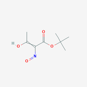 molecular formula C8H13NO4 B8676215 2-Hydroxyimino-3-oxo-butyric acid tert-butyl ester 