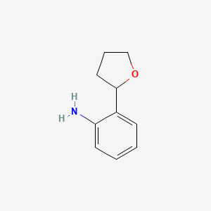 molecular formula C10H13NO B8676222 2-Tetrahydrofuran-2-yl-aniline 