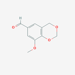 molecular formula C10H10O4 B8676228 8-methoxy-4H-benzo[1,3]dioxine-6-carbaldehyde 
