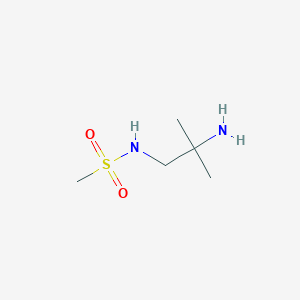 molecular formula C5H14N2O2S B8676237 N-(2-amino-2-methylpropyl)methanesulfonamide 