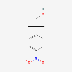 molecular formula C10H13NO3 B8676259 2-Methyl-2-(4-nitrophenyl)propan-1-ol CAS No. 18755-53-8