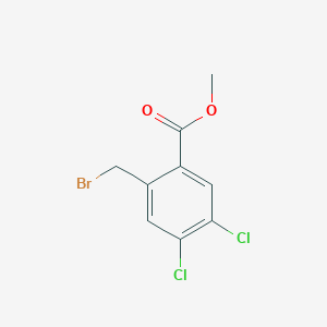molecular formula C9H7BrCl2O2 B8676271 Methyl 2-(bromomethyl)-4,5-dichlorobenzoate CAS No. 145303-71-5