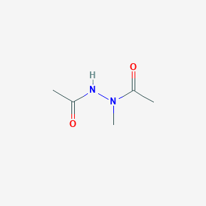 molecular formula C5H10N2O2 B8676297 n'-Acetyl-n-methylacetohydrazide CAS No. 38604-72-7
