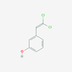 molecular formula C8H6Cl2O B8676310 3-(2,2-Dichloroethenyl)phenol CAS No. 91703-35-4