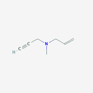 molecular formula C7H11N B8676328 N-(2-Propenyl)-N-(2-propynyl)-N-methylamine 