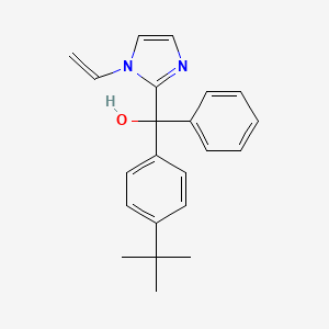 molecular formula C22H24N2O B8676356 (4-Tert-butylphenyl)-(1-ethenylimidazol-2-yl)-phenylmethanol CAS No. 49822-85-7