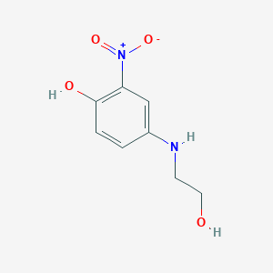 molecular formula C8H10N2O4 B8676364 4-(2-Hydroxyethylamino)-2-nitrophenol CAS No. 165672-32-2