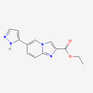 Ethyl 6-(1H-pyrazol-3-yl)imidazo[1,2-a]pyridine-2-carboxylate