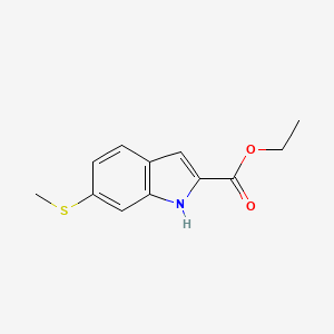 Ethyl 6-(methylsulfanyl)-1h-2-indolecarboxylate