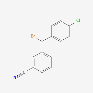 3-[Bromo(4-chlorophenyl)methyl]benzonitrile