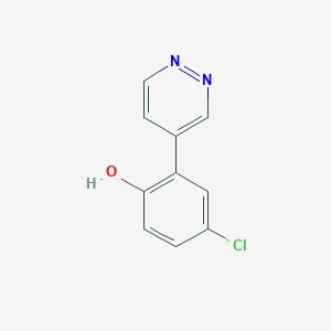 4-Chloro-2-pyridazin-4-ylphenol