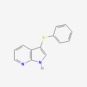 molecular formula C13H10N2S B8676452 3-(Phenylthio)-1H-pyrrolo[2,3-b]pyridine CAS No. 633303-87-4