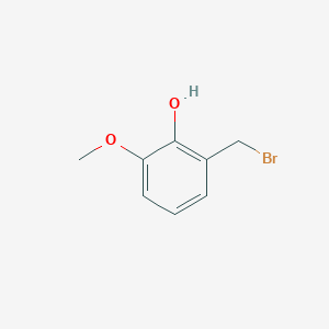 molecular formula C8H9BrO2 B8676471 2-(Bromomethyl)-6-methoxyphenol CAS No. 58402-42-9