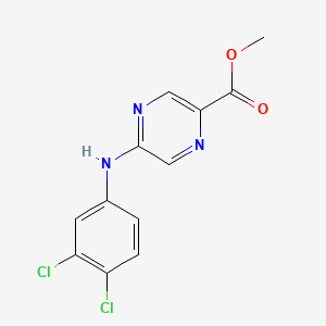 Methyl 5-(3,4-dichlorophenylamino)pyrazine-2-carboxylate