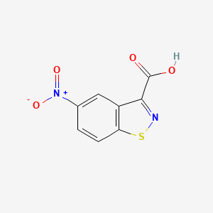 molecular formula C8H4N2O4S B8676532 5-Nitro-1,2-benzothiazole-3-carboxylic acid CAS No. 70061-57-3