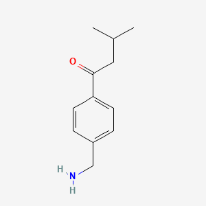 molecular formula C12H17NO B8676568 4-(3-Methyl-butyryl)-benzylamine 