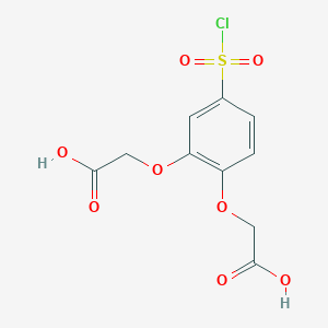 2-Carboxymethoxy-4-chlorosulfonylphenoxyacetic acid
