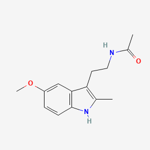 molecular formula C14H18N2O2 B8676686 Acetamide, N-(2-(5-methoxy-2-methyl-3-indolyl)ethyl)- CAS No. 68935-42-2