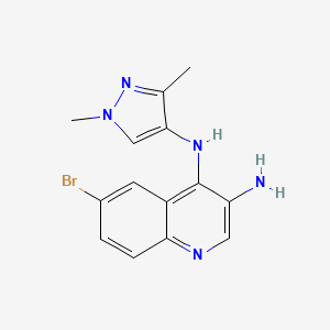 6-bromo-N*4*-(1,3-dimethyl-1H-pyrazol-4-yl)-quinoline-3,4-diamine