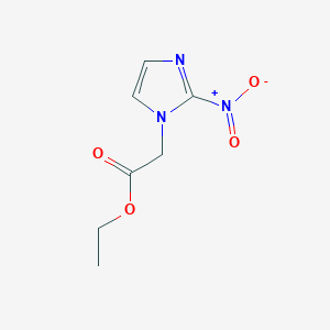 molecular formula C7H9N3O4 B8676864 Ethyl 2-(2-nitroimidazol-1-yl)acetate 