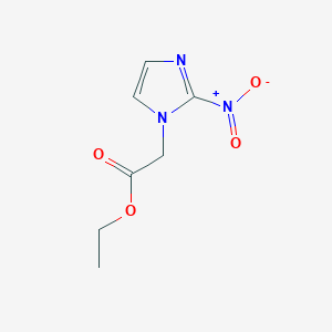 molecular formula C7H9N3O4 B8676864 ethyl 2-(2-nitro-1H-imidazol-1-yl)acetate 