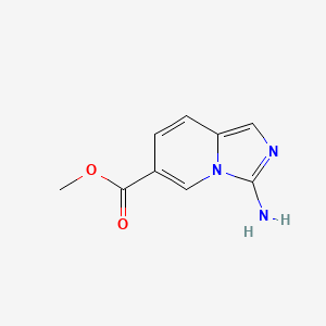 molecular formula C9H9N3O2 B8676923 Methyl 3-aminoimidazo[1,5-a]pyridine-6-carboxylate CAS No. 1005514-84-0