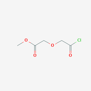molecular formula C5H7ClO4 B8676955 Acetic acid, 2-(2-chloro-2-oxoethoxy)-, methyl ester CAS No. 61363-70-0