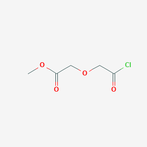 molecular formula C5H7ClO4 B8676955 Methyl (2-chloro-2-oxoethoxy)acetate CAS No. 61363-70-0