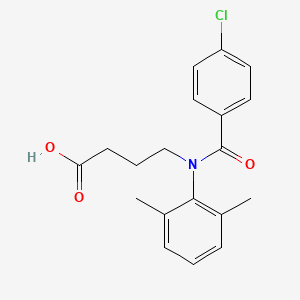 BUTYRIC ACID, 4-(p-CHLORO-N-2,6-XYLYLBENZAMIDO)-
