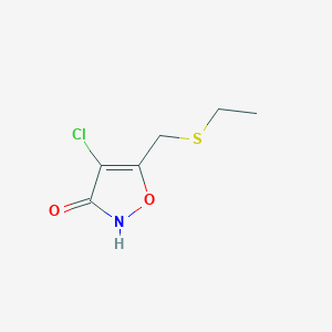 4-Chloro-5-[(ethylsulfanyl)methyl]-1,2-oxazol-3(2H)-one