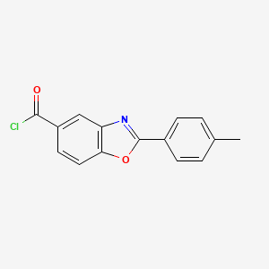 B8677080 2-(4-Methylphenyl)-1,3-benzoxazole-5-carbonyl chloride CAS No. 63556-99-0