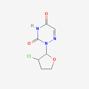 2-(3-Chlorooxolan-2-yl)-1,2,4-triazine-3,5(2H,4H)-dione