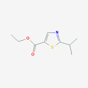 molecular formula C9H13NO2S B8677113 Ethyl 2-isopropylthiazole-5-carboxylate CAS No. 165315-75-3