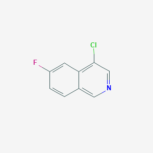 molecular formula C9H5ClFN B8677124 4-Chloro-6-fluoroisoquinoline 