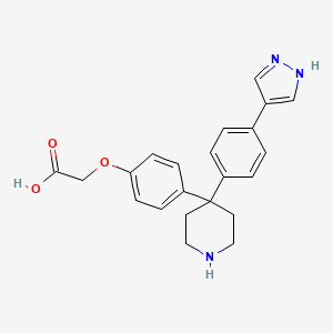 (4-{4-[4-(1H-pyrazol-4-yl)-phenyl]-piperidin-4-yl}-phenoxy)-acetic acid
