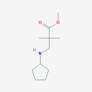 3-Cyclopentylamino-2,2-dimethyl-propanoic acid methyl ester