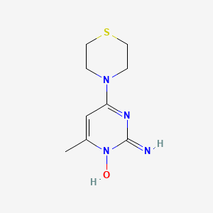 2-Imino-6-methyl-4-(thiomorpholin-4-yl)pyrimidin-1(2H)-ol