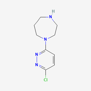 molecular formula C9H13ClN4 B8677167 1-(3-Chloro-6-pyridazinyl)-homopiperazine 