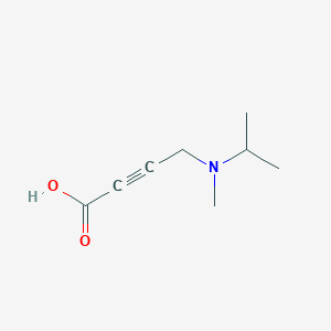 molecular formula C8H13NO2 B8677178 4-[methyl(propan-2-yl)amino]but-2-ynoic acid 