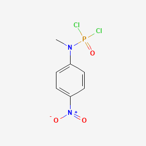 molecular formula C7H7Cl2N2O3P B8677234 N-Methyl-N-(4-nitrophenyl)phosphoramidic dichloride CAS No. 94511-60-1