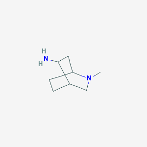 molecular formula C8H16N2 B8677250 2-Methyl-2-azabicyclo[2.2.2]octan-5-amine CAS No. 93798-12-0
