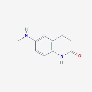 molecular formula C10H12N2O B8677271 6-Methylamino-3,4-dihydrocarbostyril 