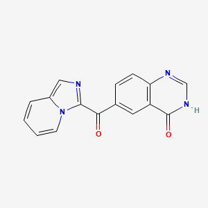 molecular formula C16H10N4O2 B8677283 6-(imidazo[1,5-a]pyridine-3-carbonyl)-1H-quinazolin-4-one 