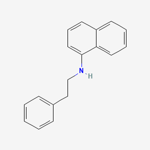 molecular formula C18H17N B8677286 N-(2-Phenylethyl)naphthalen-1-amine CAS No. 65021-64-9