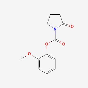 1-Pyrrolidinecarboxylic acid, 2-oxo-, 2-methoxyphenyl ester